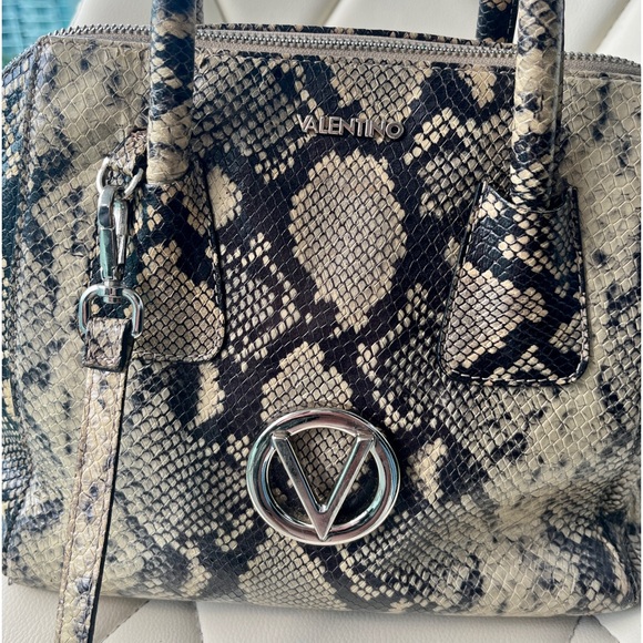 Valentino Handbag - Authentic Designer Purse - Python Bravia Tote Crossbody - Picture 8 of 16